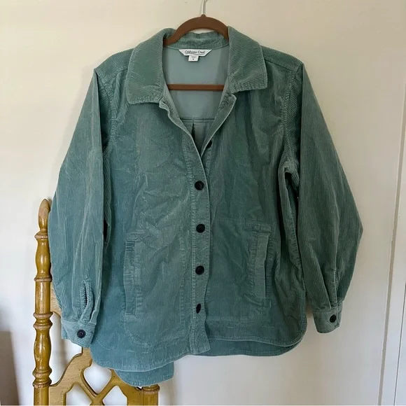 COLDWATER CREEK Corduroy Button-Up Jacket EUC - Picture 4 of 7